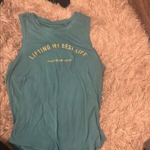 Blue Sleeveless burn bootcamp Tank Top